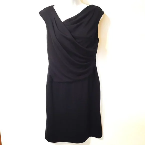 Lauren Ralph Lauren | Dresses | Womens Lauren Ralph Lauren Green Label  Asymmetrical Dress In Navy Blue Size | Poshmark